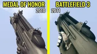Thumbnail: Medal of Honor (2010) vs Battlefield 3 - Weapons Comparison
