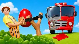 Thumbnail: Color the Cars with Eggs 🎨🥚🚗 | TigiBoo | Nursery Rhymes