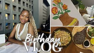 Thumbnail: Birthday Vlog | Pottery Class, Staycation,world relays watch party & Romantic Birthday Weekend💕
