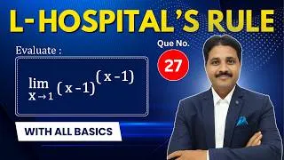Thumbnail: L-Hospital's Rule - Problem 27 | Indeterminate Forms | Engineering Maths 🔥@TIKLESACADEMY
