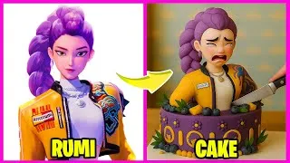 Thumbnail: KPOP Demon Hunters Character but They're CAKE | Rumi, Zoey, Mira, Jinu