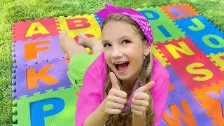 Thumbnail: Tim and Essy are learning the English Alphabet with ABC Phonics Song | Nursery Rhymes & Kids Songs