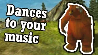 Thumbnail: Black and White's Dancing Bear is a weird piece of early 2000s Winamp ephemera