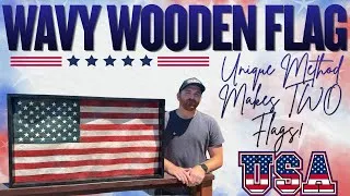 Thumbnail: This unique method on these wooden American flags makes 2 flags!! Check it out!!