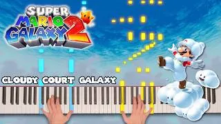Thumbnail: Cloudy Court Galaxy ~ Super Mario Galaxy 2 | Piano Tutorial