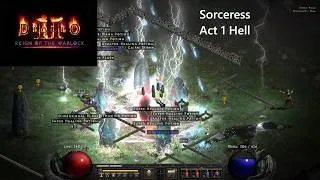 Thumbnail: Diablo 2 Resurrected: RotW Sorceress Hell Act1. Players 1 with commentary