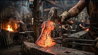 Thumbnail: Forging a Roman Axe from Scrap Metal (ASMR Without Narration)