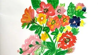 Thumbnail: Flower Painting By Acrylic Colour (Easy Drawing)  🎨 