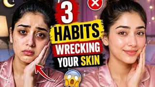 Thumbnail: 3 Sleeping Habits That Are Wrecking Your Skin #skincare tips #night routine #clear skin #anti aging