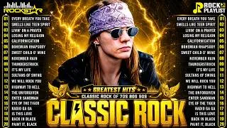 Thumbnail: Guns N' Roses, ACDC, Bon Jovi, Metallica, Nirvana, Queen 🎶 Classic Rock Songs 70s 80s 90s Full Album