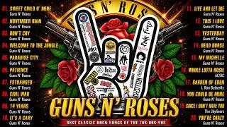 Thumbnail: Guns N' Roses, ACDC, Bon Jovi, Metallica, Nirvana, Queen 🎶 Classic Rock Songs 70s 80s 90s Full Albu