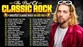 Thumbnail: Nirvana, Aerosmith, Guns N' Roses, Bon Jovi, Metallica 🎶 Classic Rock Songs 70s 80s 90s Full Album