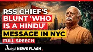 Thumbnail: 'MUSLIMS IN INDIA MUST...': Bhagwat Drops Blunt 'WHO IS A HINDU?' Message In New York | FULL SPEECH