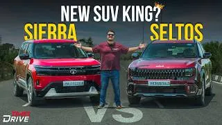 Thumbnail: Tata Sierra vs Kia Seltos Review - India's Best Family SUV | Comparison Test | Times Drive