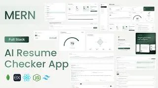 Thumbnail: Build a Full-Stack AI Resume Checker App | MERN (ATS Score, AI Rewrites & Version History)