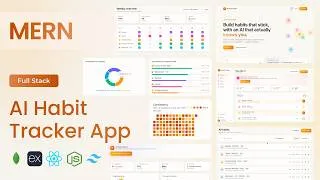 Thumbnail: Build a Full-Stack AI-Powered Habit Tracker App | MERN, React, Node.js, MongoDB, Express