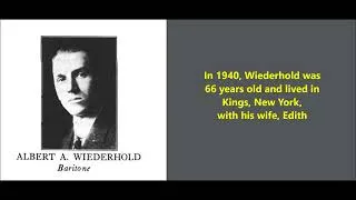Thumbnail: Albert Wiederhold, baritone "Comrades" on Columbia A1810 (1915) Felix McGlennon song