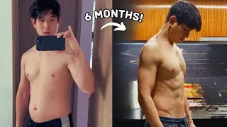 Thumbnail: My 6 Month NATURAL Body Transformation | Skinny Fat to Fit | Fitness Tips & Motivation!