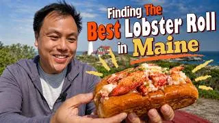 Thumbnail: The Best Lobster Roll in Maine!  Visiting Luke's Lobster, The Lobster Shack, Bite into Maine!