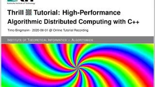 Thumbnail: Thrill YouTube Tutorial: High-Performance Algorithmic Distributed Computing with C++