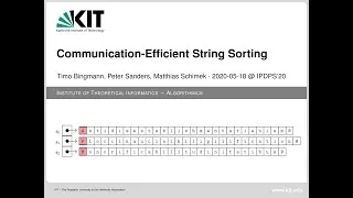 Thumbnail: Communication-Efficient String Sorting Presentation at IPDPS'20