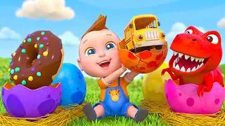 Thumbnail: Surprise Eggs Song - Dinosaur Surprise Eggs 🦖 Learn Colors | TimoBoy Kids Songs & Nursery Rhymes