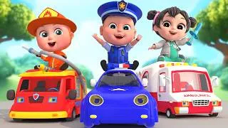 Thumbnail: Patrol Team Song - Fire Truck, Police Car, Ambulance | TimoBoy Kids Songs & Nursery Rhymes