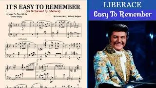 Thumbnail: LIBERACE (It's Easy To Remember) Piano Transcription