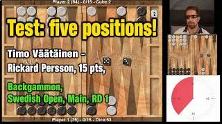 Thumbnail: Test: five positions! Timo Väätäinen - Rickard Persson, 15 pts