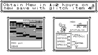 Thumbnail: Pokémon Red/Blue - Using a fast 4F setup for Bank compatible Mew and almost any other purpose