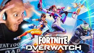 Thumbnail: TIMTHETATMAN REACTS TO FORTNITE X OVERWATCH CROSSOVER
