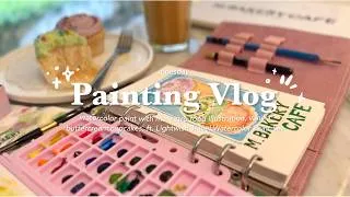 Thumbnail: cafe painting with me ⋆₊˚ lightwish watercolor travel set ⊹♡