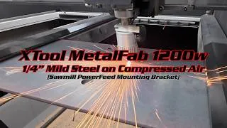 Thumbnail: 1/4" Steel on Compressed Air - XTool MetalFab