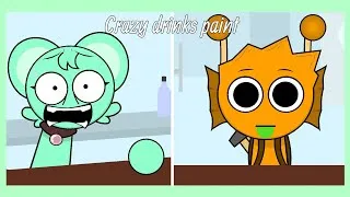 Thumbnail: Crazy drinks paint (ft. @MochizWishz) (Sprunki/Incredibox) {Stick Nodes}