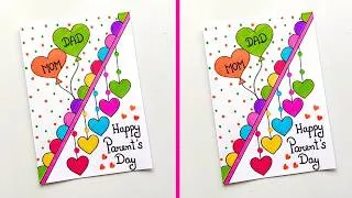 Thumbnail: Parent's day card | Easy and Simple Parent's day Greeting Card | How to make Easy Parent's day card