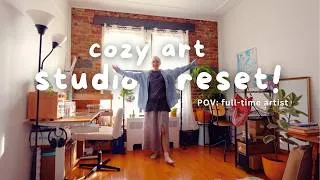 Thumbnail: Decluttering My Art Studio So I Can Feel Creative Again ✿ small business diaries