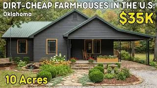 Thumbnail: 10 DIRT CHEAP Farmhouses with Acreage in Oklahoma — Hidden Real Estate Diamonds!