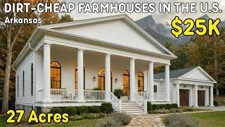 Thumbnail: 10 DIRT CHEAP MOVE-IN READY Arkansas Farmhouses — Best Real Estate Gems with Acreage