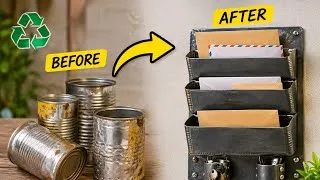 Thumbnail: I Turned Old Tin Cans Into a Wall-Mounted Key & Mail Organizer