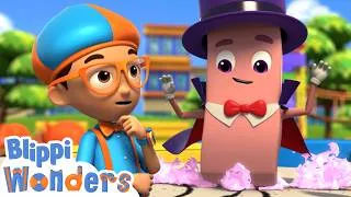 Thumbnail: Blippi Meets a Magic Eraser! ✏️ Science Is Amazing! | Blippi Wonders | Tiny Dance Club
