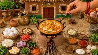 Thumbnail: Cheese Paneer Egg Butter Masala Recipe 🥚🧀Satisfying Indian Cheese Masala Food ASMR 😋 Tini Foodkey