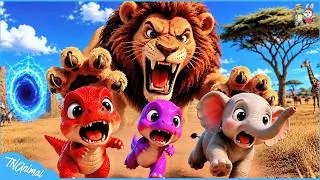 Thumbnail: T-Rex Bebé 🦖 ¡EN PELIGRO en el SAFARI AFRICANO!😱 Cortometraje Animación de Dinosaurios