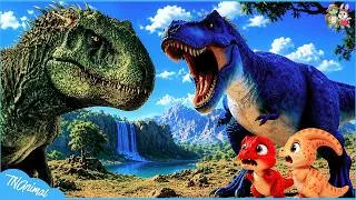 Thumbnail: 🦖 Rescatan T-Rex Bebés y Parasaur 💖 Cortometraje Animación de Dinosaurios