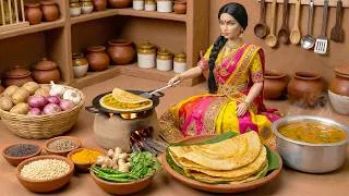Thumbnail: 🐟 Miniature Doll Fries Giant Tuna | Masala Dosa Village Feast | Relaxing Indian Tiny Kitchen ASMR