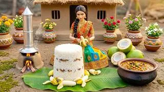 Thumbnail: 🍛🌿 Miniature Doll Puttu & Kadala Curry | Peaceful Village Day for Two | Relaxing Tiny Kitchen ASMR