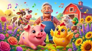 Thumbnail: Old MacDonald’s Fragrance Farm 🌸🐖🐔  Fun Animal Sounds Song for Kids 3D