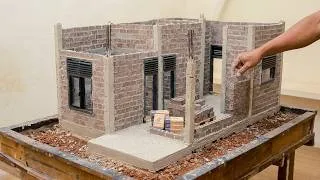 Thumbnail: I Built a Mini Simple House Just Like a Real House Using Real Bricks, Cement & Concrete!