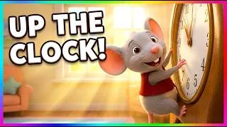 Thumbnail: Hickory Dickory Dock 🐭🕐 | 10 Verses! | Nursery Rhyme & Counting Song for Toddlers 🎶