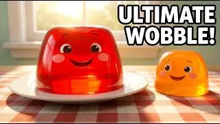 Thumbnail: 🍮 The Wobbly Jelly Song 🍮 | Fun Nursery Rhymes for Kids | Wobble Song for Toddlers 🎶