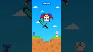 Thumbnail: Slice to Save All Levels gameplay | Help to save #lvl5 #shorts #puzzle #pomnidigitalcircus #wuggy